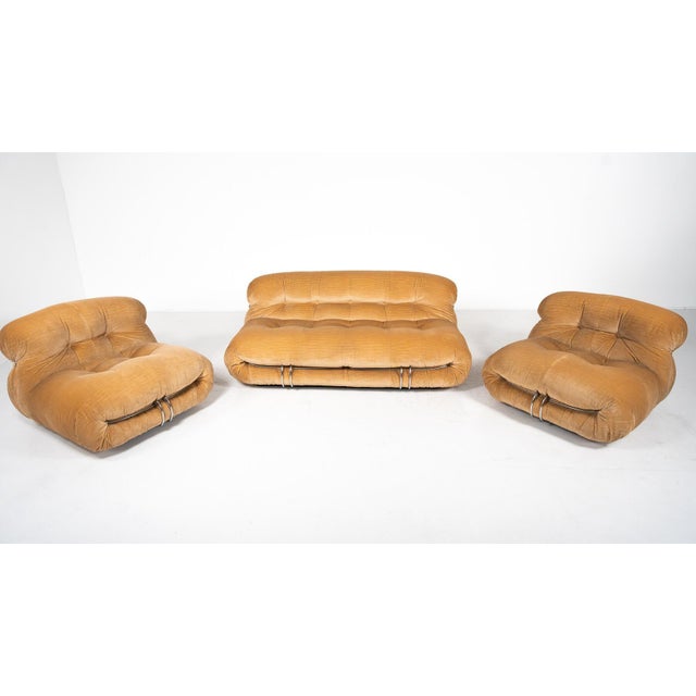 Mid-Century Soriana Seating Set by Tobia & Afra Scarpa for Cassina, 1970s This piece is attributed to the mentioned...
