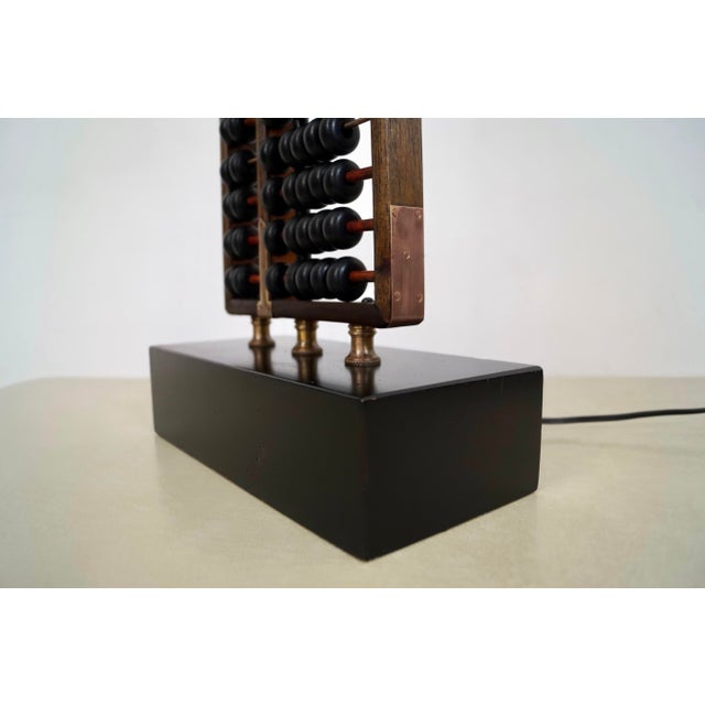 1950s Asian Modern Abacus Table Lamp For Sale - Image 12 of 12