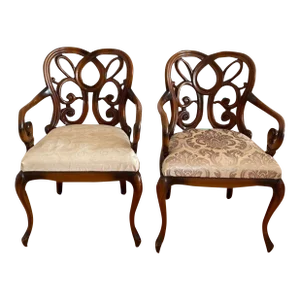 Antique Carved Accent Chairs