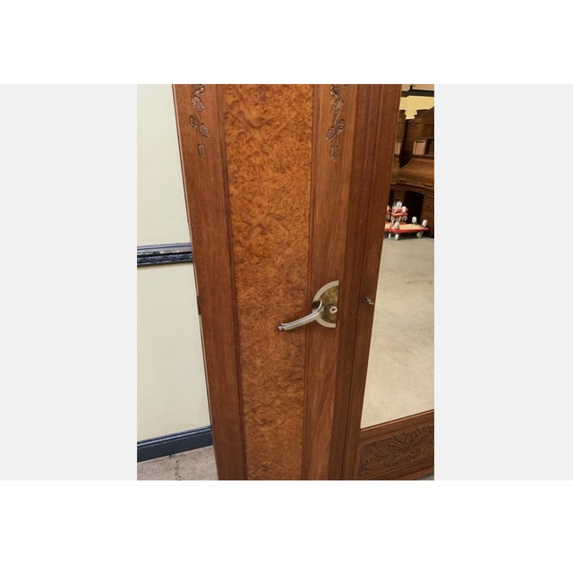 Vintage Art Deco Wardrobe, 1935 For Sale - Image 9 of 12