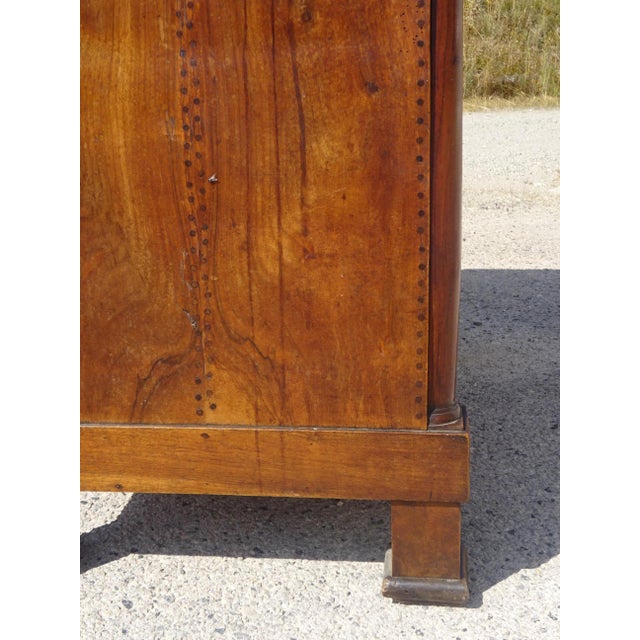 Antique Sideboard with Diamond-Shaped Wood Marquetry Top For Sale - Image 17 of 18