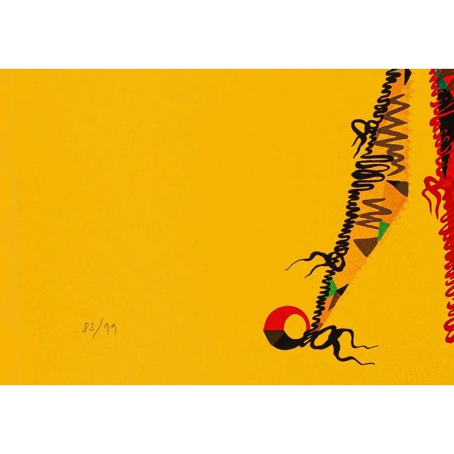 Composition - Original Lithograph by Raphael Alberti - 1972 1972 For Sale - Image 3 of 4