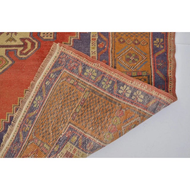 1960s Mid 20th Century Bohemian Area Anatolian Carpet For Sale - Image 5 of 10