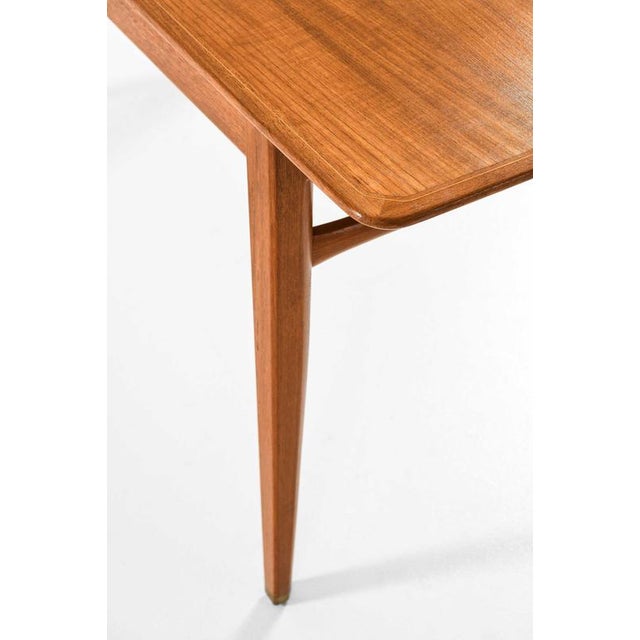 Scandinavian Modern Desk in Brass and Teak attributed to Axel Larsson, 1959 For Sale - Image 12 of 14