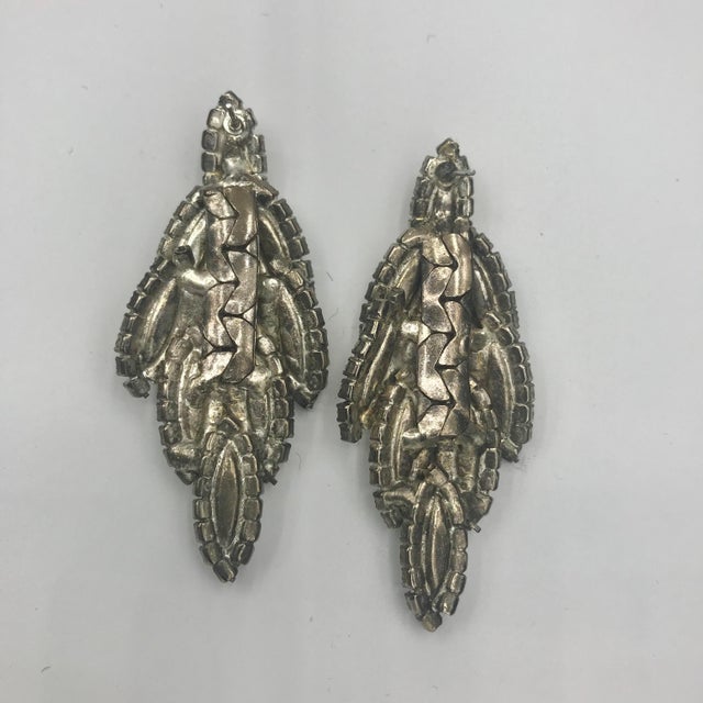 1950s Juliana D & E Aurora Borealis Cascade Statement Earrings For Sale In New York - Image 6 of 6