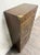 Wood Vintage Japanese Tansu Style Oak and Engraved Brass Cabinet For Sale - Image 7 of 10