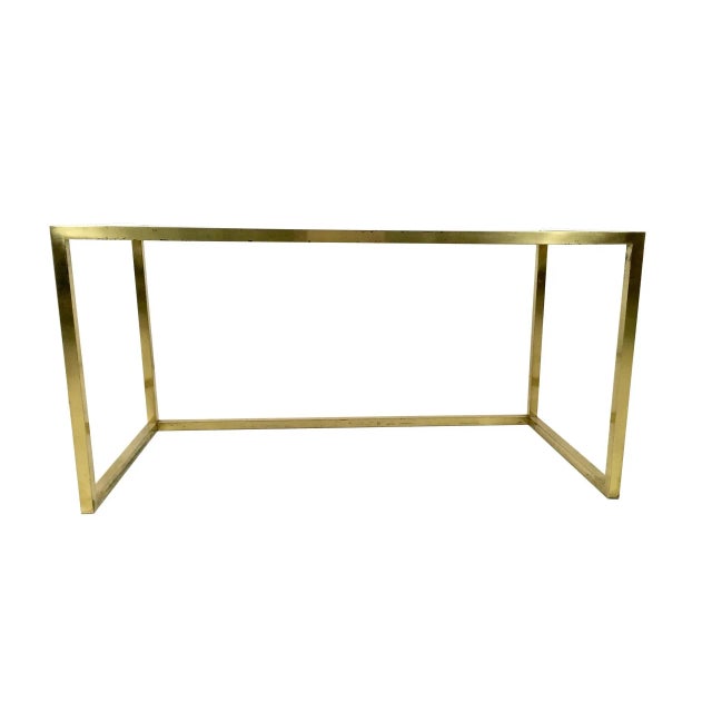 1970s Vintage Italian Geometric Nesting Tables in Steel and Glass, 1970s, Set of 3 For Sale - Image 5 of 12