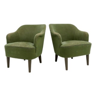 Danish Modern Club Chairs, 1940 For Sale