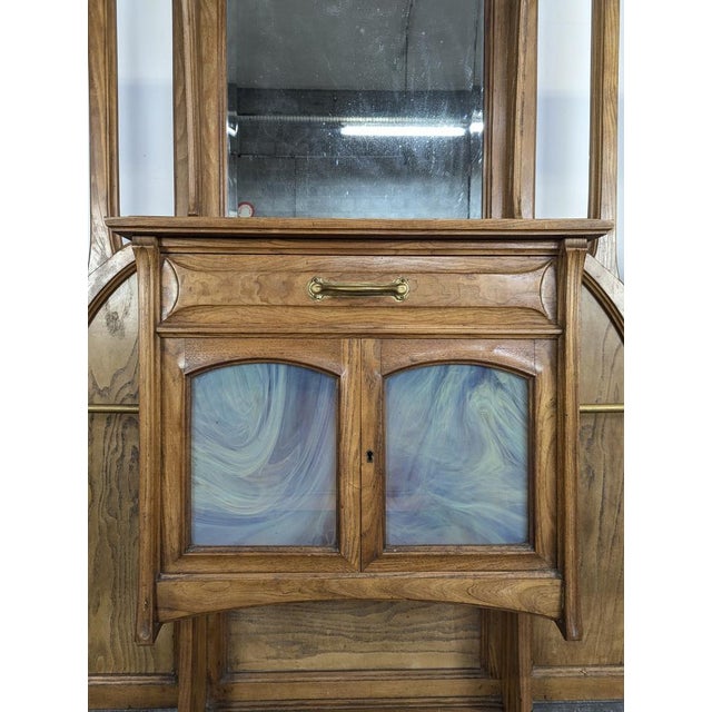 Large Art Nouveau Wardrobe in the style of Vand de Velde For Sale - Image 6 of 14
