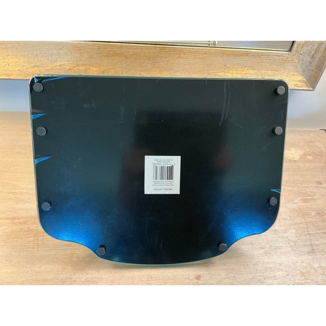 1980s Two Tiered Mirror and Chrome Vanity Tray Table For Sale In Chicago - Image 6 of 7