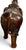 Brown Vintage Free Standing 5-Foot Balinese Carved Wood Elephant For Sale - Image 8 of 8