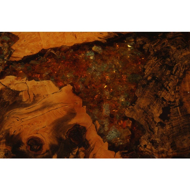 Brown The Burlwood Co. Star Dust Redwood Burl Live Edge Coffee Table For Sale - Image 8 of 18
