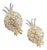 Verdura Vintage Pineapple Diamond Platinum & Yellow Gold Earrings, Pair For Sale