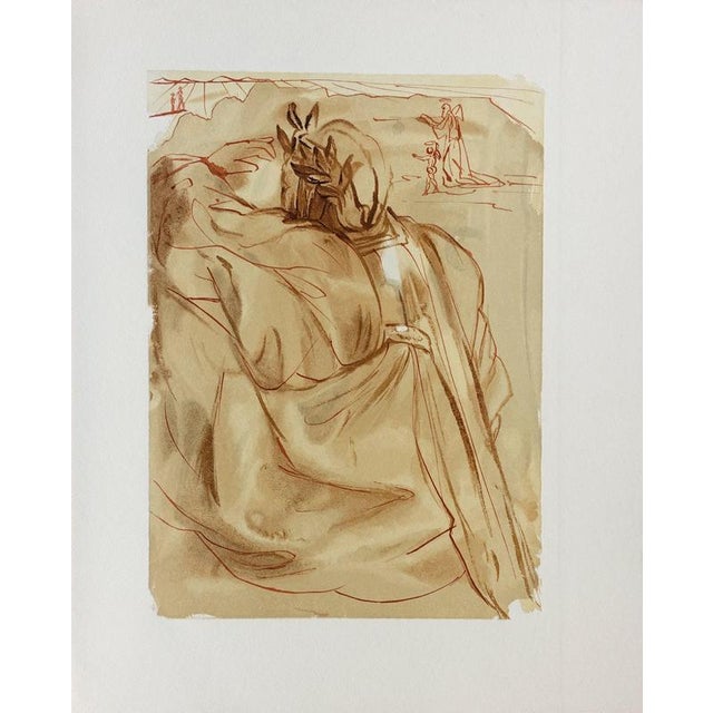 Salvador Dali, Dante's Repentance, Woodcut For Sale - Image 7 of 7