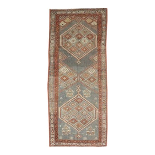 Antique Tribal Geometric Small Runner, 3'4'' X 7'4'' For Sale