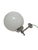 Silver Art Deco Wall Lamp, Poland, 1950s For Sale - Image 8 of 8