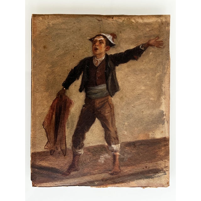 Neapolitan Artist, Genre Scene, 1880, Oil on Panel, Framed For Sale - Image 4 of 10