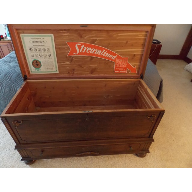 West Branch Novelty Co. from early 1930s. A beautiful Cedar Trunk Chest made of solid cedar wood. Exquisite chest with...