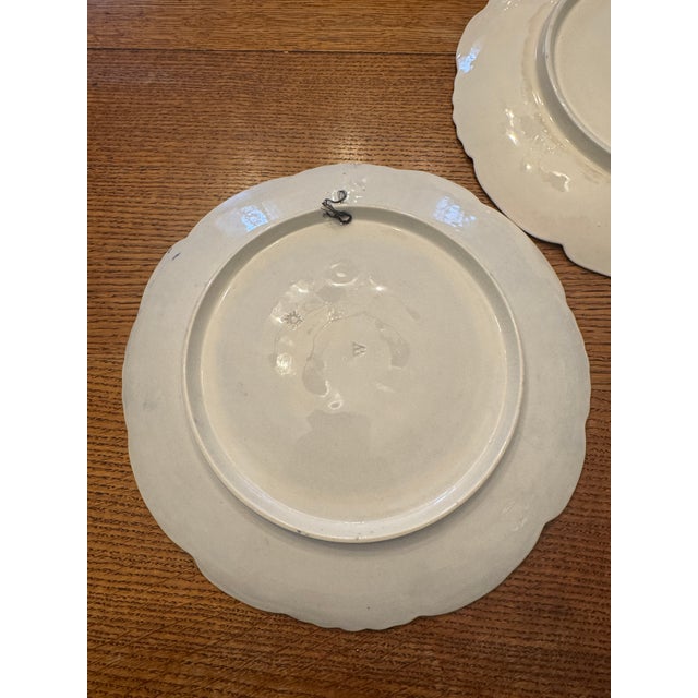 Early 19th Century German Rococo Blue and White Plates a Pair For Sale - Image 11 of 12