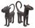 Benin Artist, Pair of Royal Leopards, 1800s, Bronze For Sale - Image 13 of 13