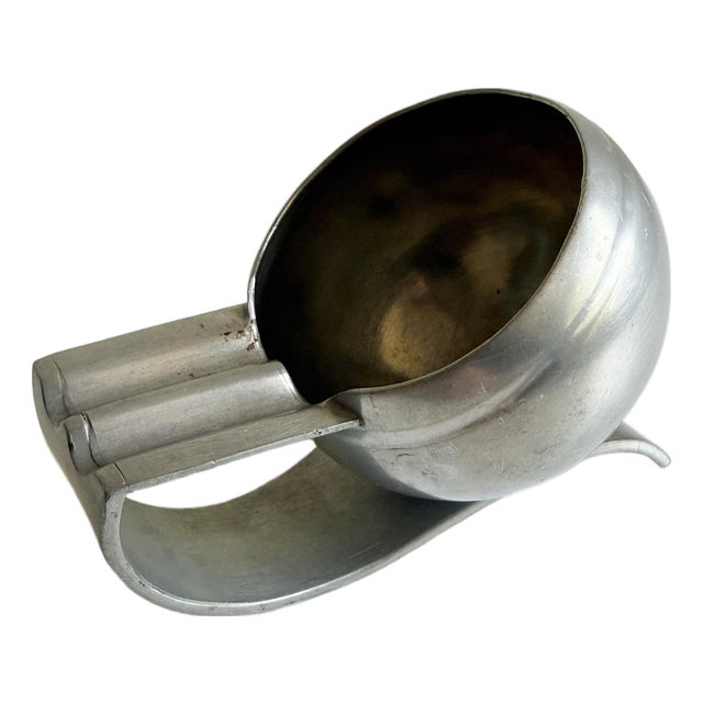 Art Deco 1930's Banka Tinwerk Pewter Ashtray For Sale