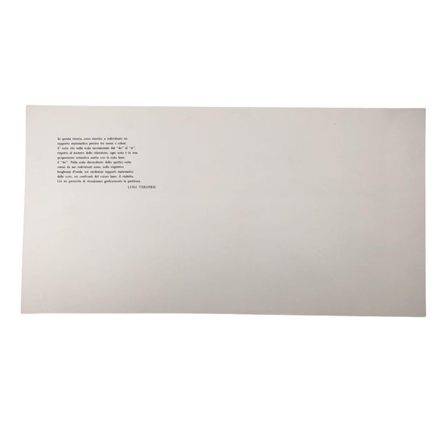 Luigi Veronese, Chromatic Visualizations, 1974-75-76, Silkscreens, Set of 3 For Sale - Image 14 of 16