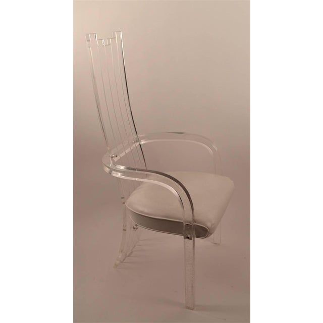 1970s High Back Lucite Dining Chairs Set of 10 Chairish