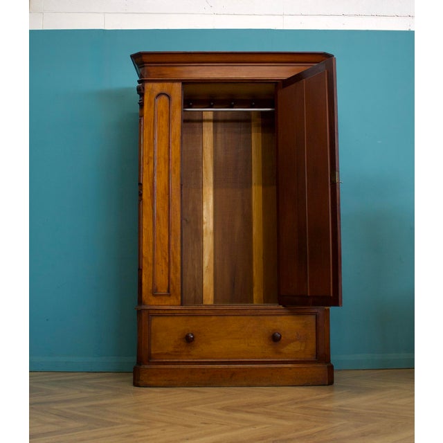 Antique Victorian Wardrobe in Mahogany, 1880s For Sale - Image 3 of 11