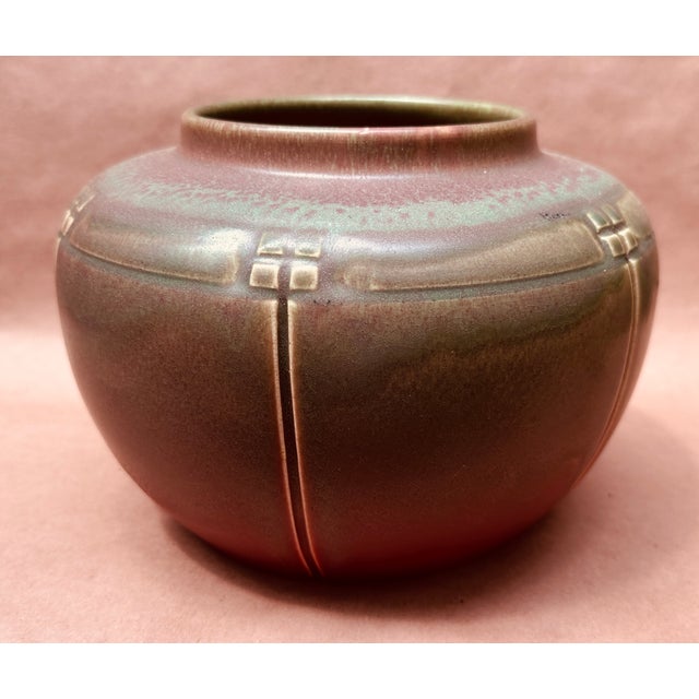Arts & Crafts Early Arts & Crafts Rookwood Geometric Vase For Sale - Image 3 of 7
