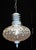 Mid-Century Modern Danish Opalescent Hobnail Glass and Brass Pendant Light For Sale - Image 4 of 13