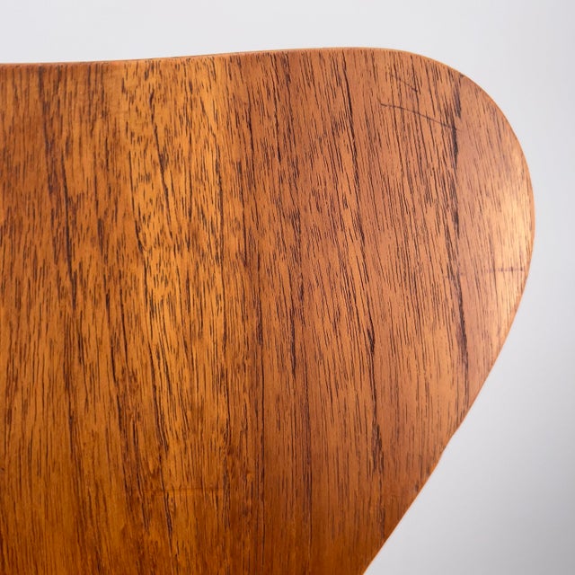 7 Series 3117 Office Chair in Teak by Arne Jacobsen for Fritz Hansen, Denmark, 1960s For Sale - Image 16 of 18