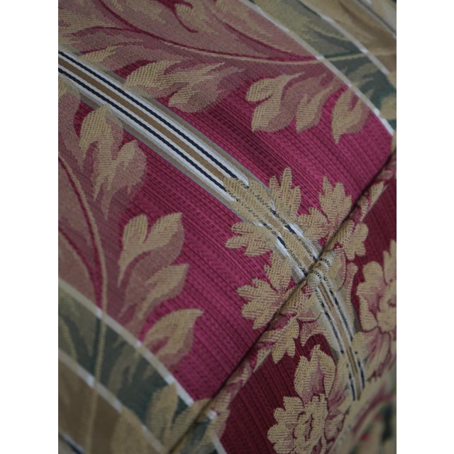 Brown Kindel Rolled Arm Upholstered Camelback Sofa For Sale - Image 8 of 18