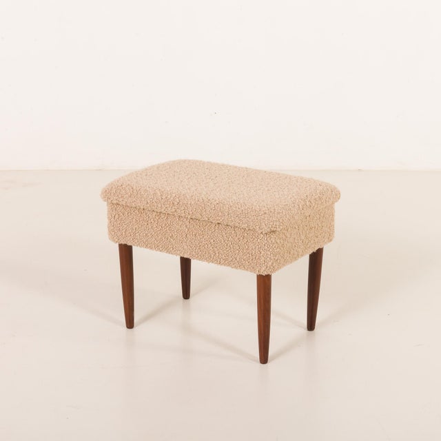 Mid-Century Modern Danish Ottoman, 1960s For Sale - Image 15 of 15