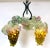 1950s Murano Glass Hanging Grapes & Leaves Chandelier For Sale - Image 5 of 11