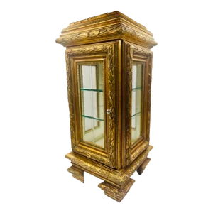 Mid 20th Century Vintage Italian Rococo Style Diminutive Display Case