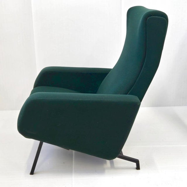 Vintage Trelax Chair in Jersey and Metal by Pierre Guariche for Meurop, 1960s For Sale - Image 11 of 15