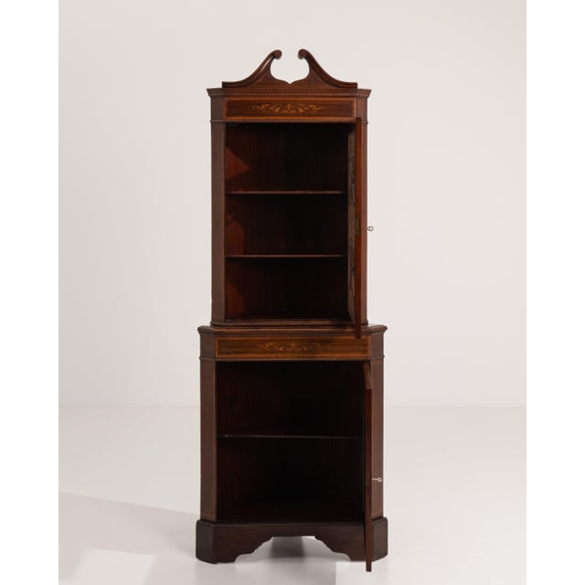 Georgian Mahogany Corner Vitrine, Antique, United Kingdom, 19th Century For Sale In Greensboro - Image 6 of 16