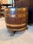 Late 18th Century English Barrel Table An English antique topped with glass for use as a table. 21”W x 15”D x 17”H 4”...