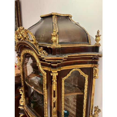 Baroque Gilded Wooden Display Cabinet, 1600s For Sale - Image 6 of 11