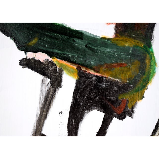 Abstract "Bird on a Wire" the Crow - By Ricardo De Silva For Sale - Image 3 of 6