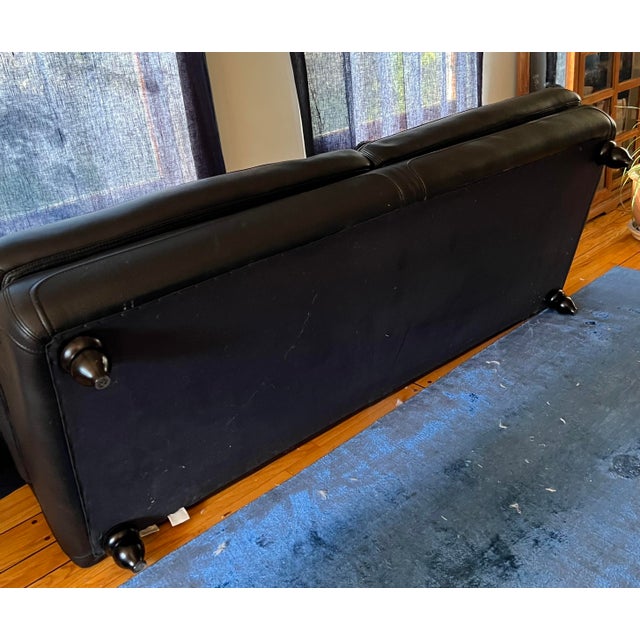 Roche Bobois Leather Sofa For Sale - Image 9 of 12