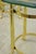 Vintage Hollywood Regency Brass Hoof Foot Glass Top Graduating Side Table - Pair For Sale - Image 13 of 15