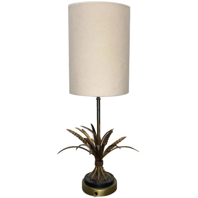 Mid-Century Italian Wheat Sheaf Table Lamp, 1960s For Sale
