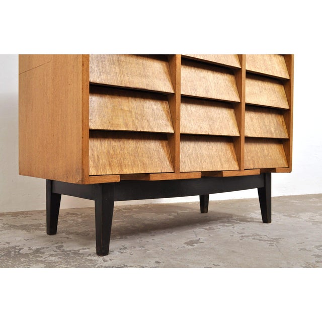 Vintage Chest of Drawers with Slanted Fronts, 1940s For Sale - Image 11 of 13