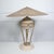 Michael Taylor 1990s Neoclassical Modern Micheal Taylor Travertine Cast Iron and Brass Sculptural Lamp For Sale - Image 4 of 11