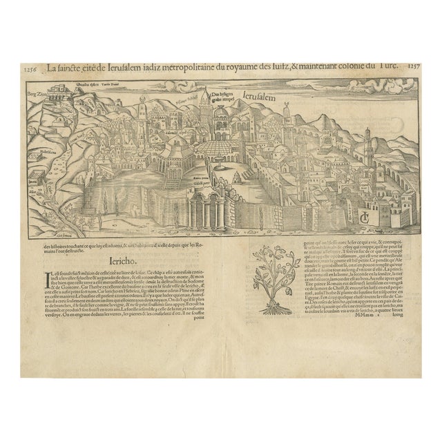 Jerusalem, 1560, Paper For Sale