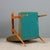 Green Vintage Lounge Chair in Beech, 1960s For Sale - Image 8 of 9