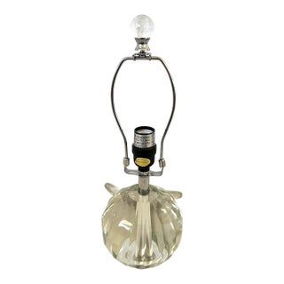 Laura Ashley "Lydia" Cut Crystal Sphere Table Lamp For Sale