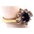 Gold 14 Karat Yellow Gold Sapphire Solitaire Ring With Diamond Accents For Sale - Image 8 of 11