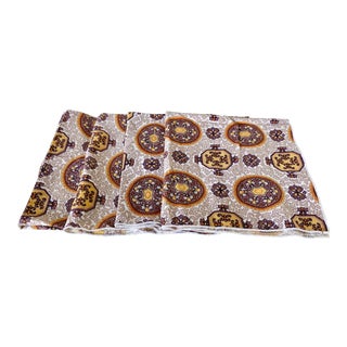 Set of 4 Vintage Boho Chic Dinner Napkins For Sale